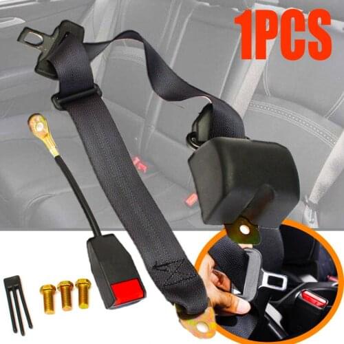 3 Point Auto Car Truck Bus Van Safety Seat Security Universal Retractable Adjustable Truck Lap Belt Set Kit Safety Accessories