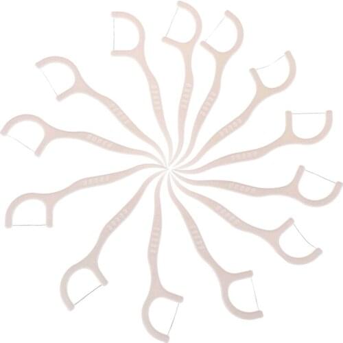 30Pcs/Bag Dental Flosser Oral Hygiene Dental Sticks Dental Water Floss Oral Teeth Pick Tooth Picks ABS Floss