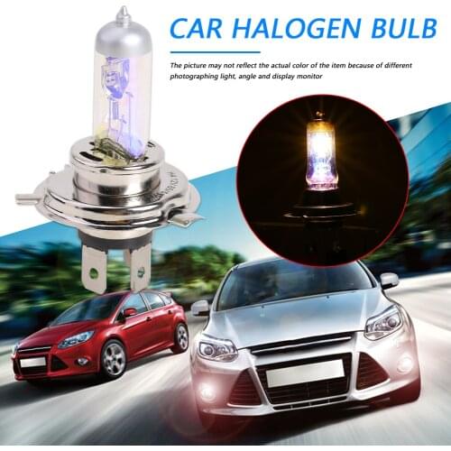 Automobile Headlight Fog Light Bulb High Power Car Headlights Lamp 12V 3000K 60/55W H4 Halogen Car Light Bulb