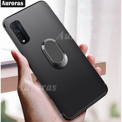 Auroras For Realme7 4G Case Full Protection Soft Silicone Matte Cover With Ring For Realme Narzo 30 5G Phone Case Funda Cover