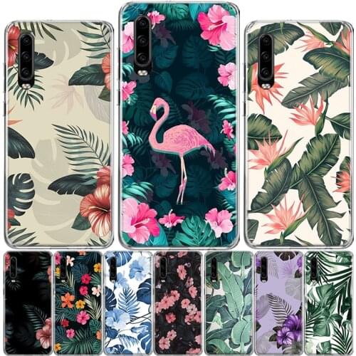 Banana leaf pattern Tropical Phone Case For Huawei P40 P30 P20 P10 Mate 10 20 30 Lite Pro P Smart Z 2018 Plus 2019 Cover Shell C