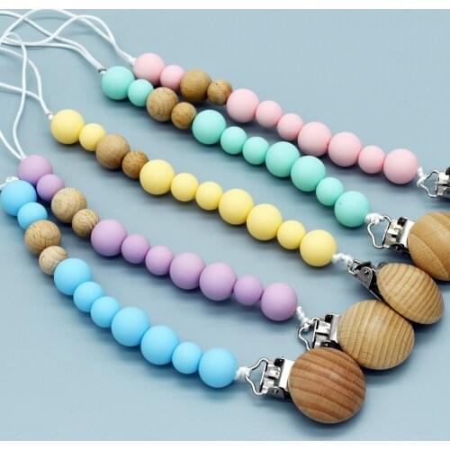 Baby Teether Toys Food Grade Silicone Pacifier Holder Pain Relief Teething Toy With Pacifier Clip Holder Set For Newborn Infant