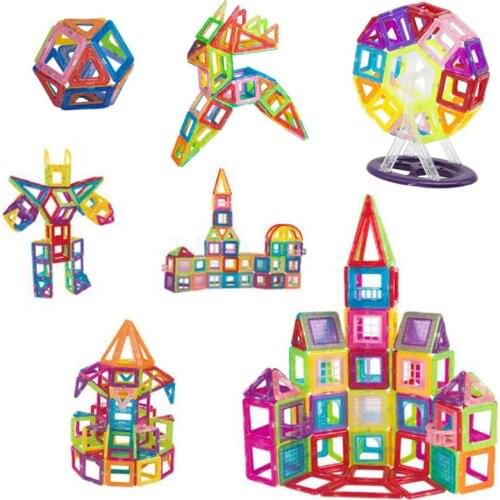 DIY Magnetic Blocks Mini Size Magnets Designer Construction Sets Model & Building Toys Baby Educational Toys For Children Gifts