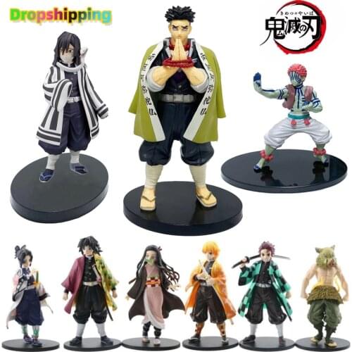 Anime Demon Slayer Kimetsu no Yaiba figure Kamado Tanjirou Action Figure Agatsuma Zenitsu Nezuko Warrior 16CM PVC Model Toys