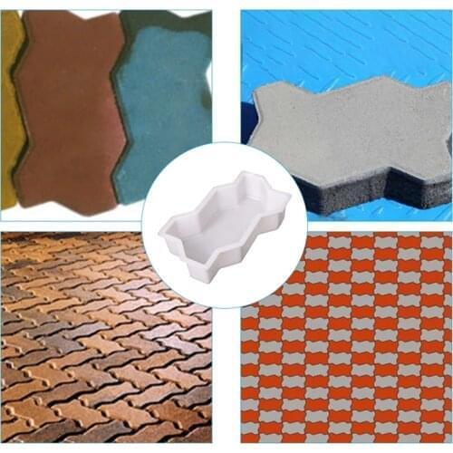 Pavement Brick Mold 25*25*4cm Square Brick Spanish Road Slab Brick Mold Sidewalk Runway Special Brick Making Mold DropShip