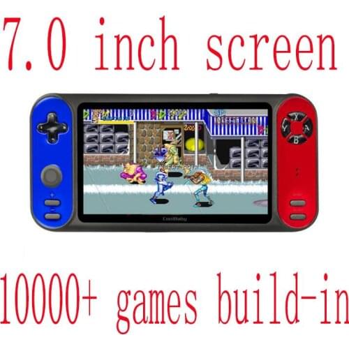 New 7inch LCD Rocker Portable Handheld Retro Game Console support tv-out vs x12 x19 x40 821 10000 Games christmas gift
