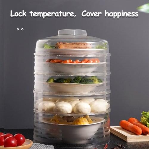 Insulation Dish Cover Dust-proof and Fresh-keeping Household Multi-Layer Meal Food Cover Kitchen Accessories Refrigerator Storag