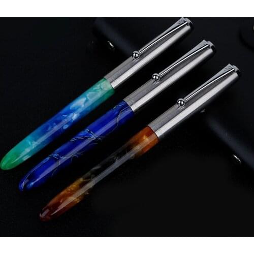 JINHAO Practical Shining Fantasy Wonderland Fountain pen 0.38mm Fine Dark Nib Calligraphy Stationery Office School Supplie H6462
