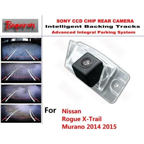 For Nissan Rogue X-Trail Murano 2014 2015 CCD Car Backup Parking Camera Intelligent Tracks Dynamic Guidance Rear View Camera