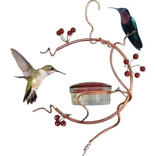 Bird Feeder Hanging Hummingbird Feeder Outdoor Metal Hook Bird Seed For Yard Garden Decor Feeding Supplies