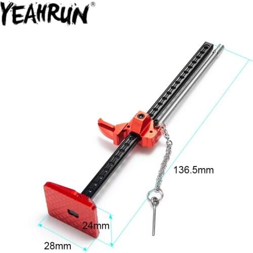 YEAHRUN RC Car Slideable Metal Jack Tools for Axial SCX10 Tamiya CC01 D90 D110 TF2 RC Truck Car Upgrade Parts
