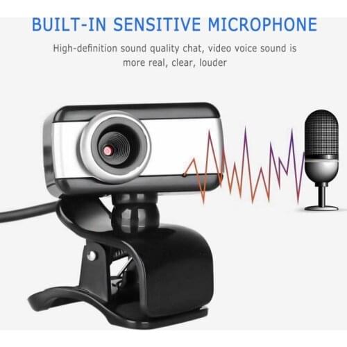 HD480P Mini Computer PC WebCamera with Microphone Rotatable Cameras for Live Broadcast Video Calling Conference Work Mini camera