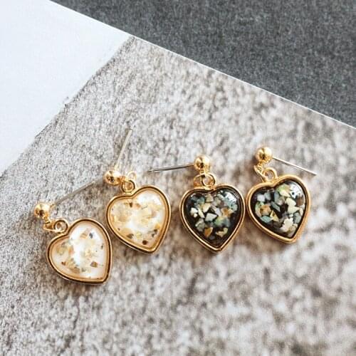 Fashion jewelry accessories new resin heart earrings for women