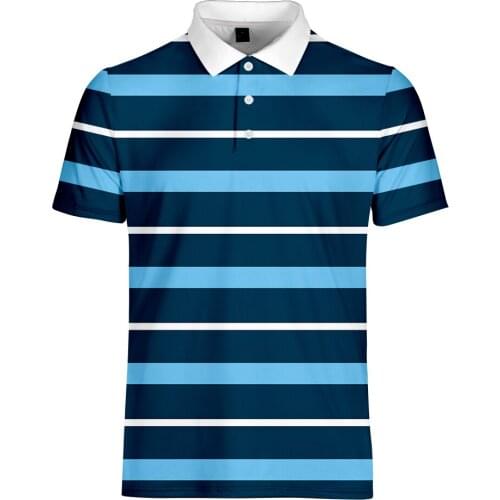 Mens Polo Shirt Business Casual T-shirt Breathable Tops Striped Short Sleeve Polo Shirt Sport Work Clothes Oversized