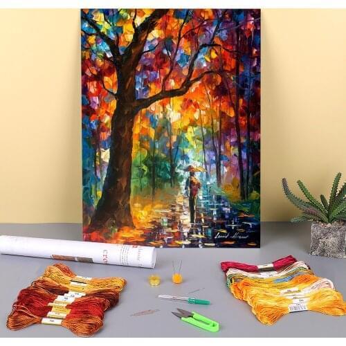 Spare Feelings Printed Fabric 11CT Cross Stitch Set Embroidery DMC Threads Sewing Knitting Handmade Needlework Gift Different