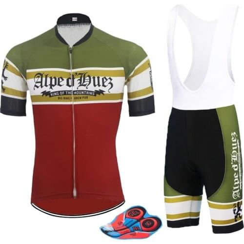 NEW Retro Men Cycling Jerseys Summer Pro Team Bicycle Clothes Sets 9D Gel Breathable Pad MTB Road Triathlon Mountain Bike Wear