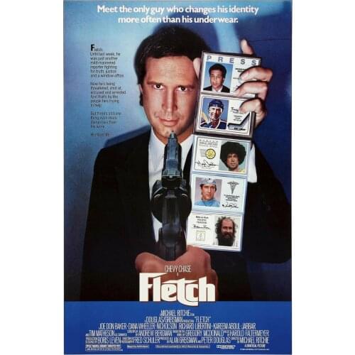 NEW FLETCH MOVIE Art print Silk poster Home Wall Decor