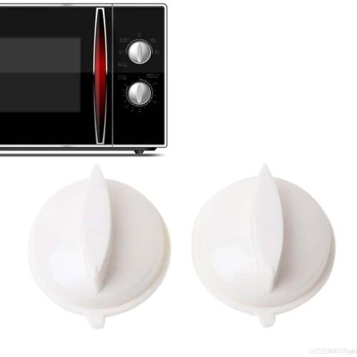 MEXI 2Pcs Microwave Oven Rotary Knob Timer Plastic Control Switch 44x36x18mm For Media Universal