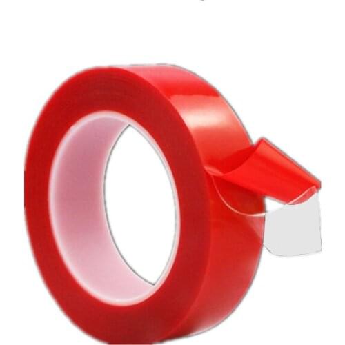 Strong 0.5MM thick*5mm width*10M length transparent acrylic double-sided adhesive ultra-thin without leaving marks double-sided