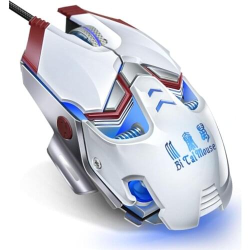 BTS Professional wired gaming mouse LED optical usb computer mouse gamer 8 buttons 4000DPI adjustable game mouse for laptop