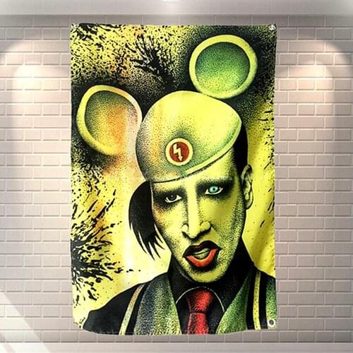 Rock Band \ Hip Hop \ Heavy Metal \ Regga Poster High Quality Print Art Canvas Banner Four-hole Flag Background Wall Decor F7