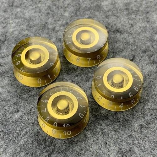 NEW 4pcs Volume Tone Control Speed Knobs Electric Guitar Knobs Buttons Gold for LP Style Guitar Parts