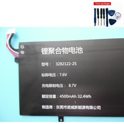 Original size replacement battery for 3282122-2S 3382122-2S 369277-2S 7.6V Laptops batteries+tools