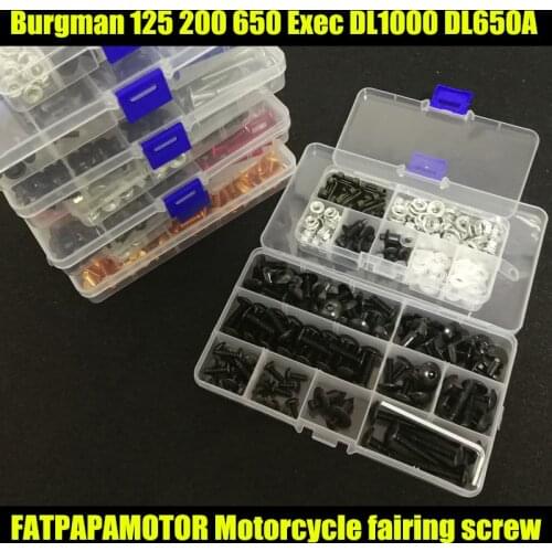 Universal Motorcycle Fairing Bolts Screw Moto Spring Bolts For SUZUKI Burgman 125 200 650 Exec DL1000 DL650A
