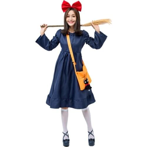 Japanese Witch Kiki Costume Adult Childrens Japanese Little Witch Witch Parent-child Costume Halloween Costumes for Women