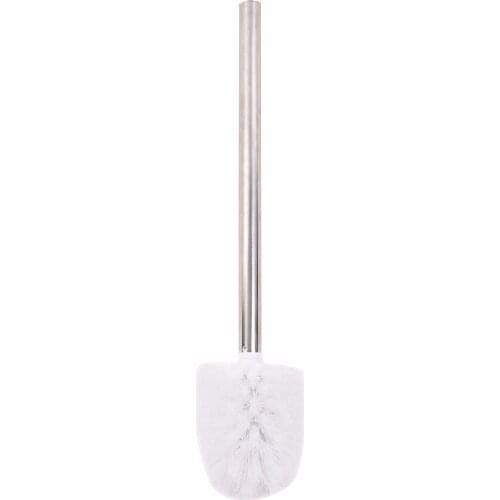 ZLinKJ 1 PCS Replacement Stainless Steel WC Bathroom Cleaning Toilet Brush White Head Hold Bathroom Tool Best Promotion