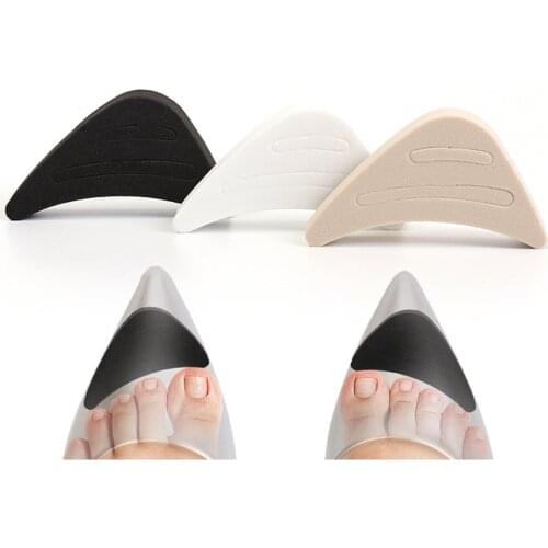 1 Pair Women High heels Toe Plug Pad Forefoot Insert Pad Half Sponge Shoes Cushion Feet Filler Insoles Anti-Pain Pads Black