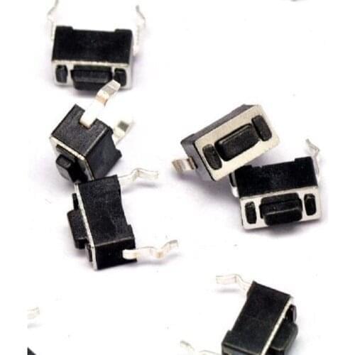 100pcs Panel PCB Momentary Tactile Tact Push Button Micro Switch 2 Pin DIP Light Touch 3*6*4.3 mm/3*6*5mm Keyboard Wholesale