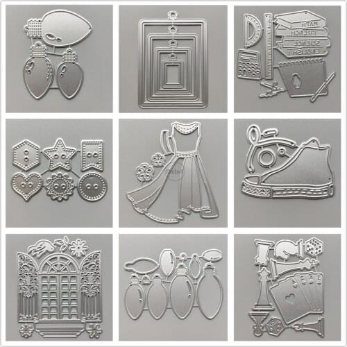 29 Styles) 2021 School Clothes Metal Cutting Dies DIY Scrapbooking Paper Photo Album Crafts Mould Punch Embossing Stencils