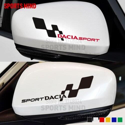 3 Pairs SPORTS MIND Car Styling For Dacia Duster Logan MCV Sandero Lodgy Dokker Badge Stepway GT Car Sticker Decal Accessories