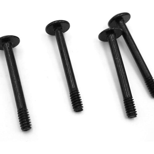 60pcs Case Fan Screw Flat Head Tapping Screw Set Case Screws Set Hardware Supplies 30pcs Long Screws + 30pcs Short Screws Black