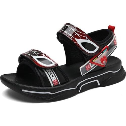 New Cartoon boys spider sandals Disney princess kids soft shoes baby boy sandals