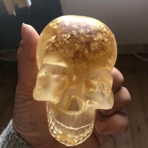 E56A Skull Epoxy Resin Mold Halloween Candle Silicone Mould DIY Crafts Plaster Mold