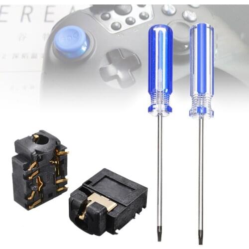 Game Controller 3.5mm Headphone Audio Jack Port + T8/T10 Screwdriver Tools Combo Set For X-box One