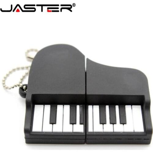 JASTER Cartoon Silicone Piano USB Flash Drive Pen Drive 4GB 8GB 16GB 32GB 64GB USB 2.0 Pendrive music instrument memory stick