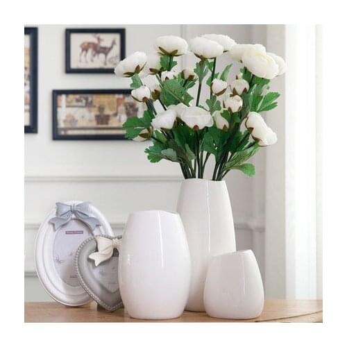 Creative modern minimalist decoration ornaments home decorations Fashion floor living room ceramic simulation vases