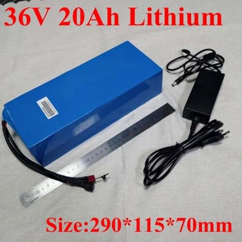 Hot Sale 36V Lithium Battery 36V 20AH Electric Bike Battery 36 V 20ah 1000W Scooter Battery with 30A BMS 42V 2A Charger