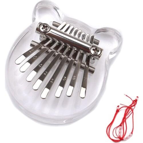 Mini 8 Keys Kalimba Mahogany Thumb Finger Piano Percussion Musical Instrument Lightweight Portable Music Elements Christmas gift