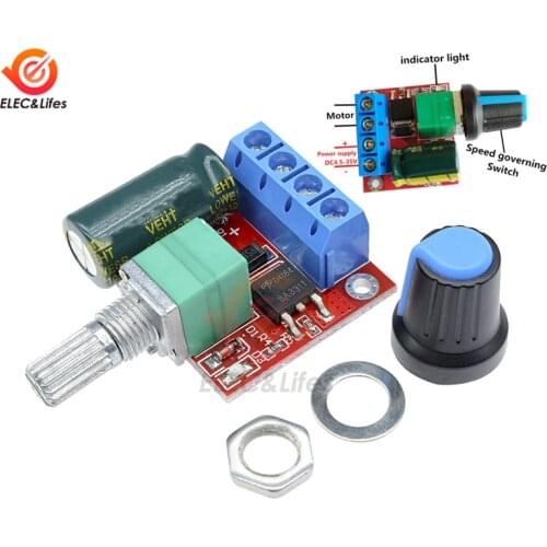90W Max 4.5V-35V 5A DC PWM Motor Speed Controller Module Adjustable Speed Regulator Control Switch 12V 24V