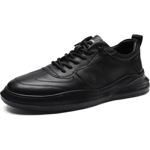 2021 Classic Oxfords Leather Mens Shoes Lace Up Male Breathable Formal Office Shoes Big Size 38-45 Flats Casual Shoes for Men