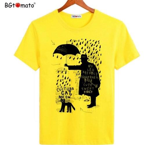 BGtomato New style cool tshirt Cool clothes summer fashion t shirt for men Creative design casual tops Hot sale brand shirt