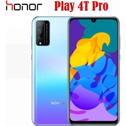 New Official Original Honor Play 4T Pro Cell Phone Kirin 810 Octa Core 48MP Super Charge 4000Mah 6.3inch OLED Android 9