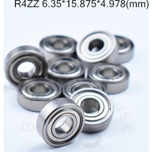 R4ZZ 6.35*15.875*4.978(mm) 10pieces free shippping ABEC-5 bearings Metal Sealed Miniature Mini Bearing chrome steel bearing