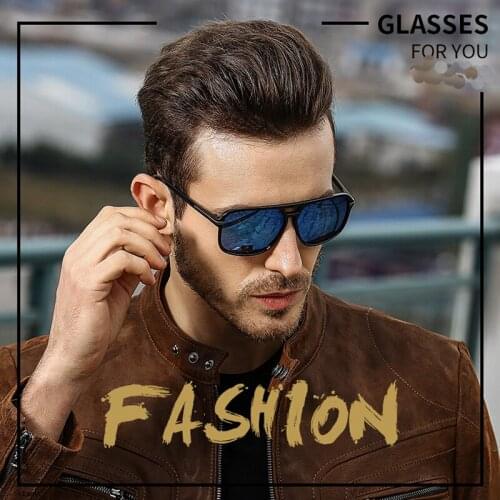 Polarized mens sunglasses oversized mirror square driving glasses brand designer retro driver glasses UV400 gafas de sol hombre