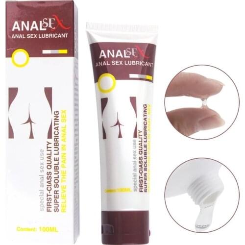 Professional Sex Anal Lubricant for Men Sex Anti-pain Women Anal Gay Sex Oil Gel Anesthesia Adults Products 100ml Drop Shipping