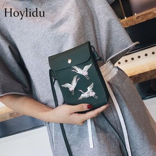PU Luxury Handbag Hoylidu 2020 New Ladies Hand Messenger Shoulder Mobile Wallet Fashionable Daily Travel Portable High Quality